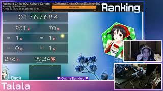 talala chika choke again liveplay  1x100 1xMiss 99.34%