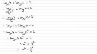 Logarithmic  Equations  Eg 3