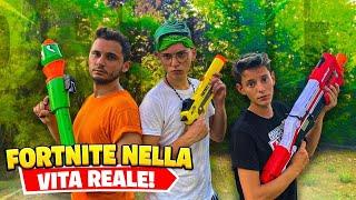 FORTNITE NELLA VITA REALE con i NERF  CAP OCTY e GAIA  VILLA degli YOUTUBERS