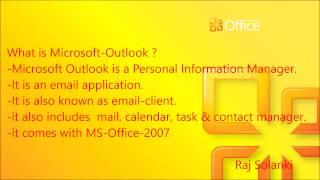 MS-Office-2007 Configure MS-Outlook Part-16