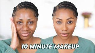 10 - MINUTE EVERYDAY MAKEUP FOR WORK & SCHOOL. NO FALSE EYELASHES NO BAKING.  BEGINNER FRIENDLY