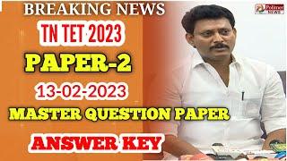 TN TET PAPER-II MASTER QUESTION PAPER WITH ANSWER KEY 13-02-2023