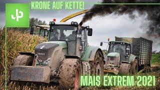 Mais 2021 EXTREM Krone Big X auf Ketten Fendt Traktoren  JP Agrar