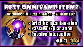 Gunblade Substitute Is Awesome - Riftmaker In-Depth Explanation - Wild Rift Patch 3.4