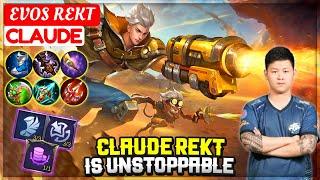 Claude Rekt Is Unstoppable  EVOS REKT Claude  Mobile Legend