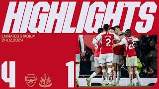 HIGHLIGHTS  Arsenal vs Newcastle United 4-1  Gabriel Havertz Saka and Kiwior