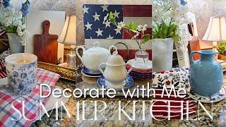 2024 EARLY SUMMER KITCHEN DECORATE WITH ME  Thrifted Home Décor + Decorating with Vintage Finds