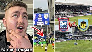 IPSWICH TOWN VS BURNLEY  0-0  POLICE ESCORT AWAY FANS CLASS ATMOSPHERE & TOWN GET REPLAY