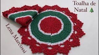 DestroTOALHA DE NATAL EM CROCHÊ kit Natalino #crochet #crochê #natal