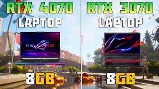 RTX 4070 Laptop vs RTX 3070 laptop - 9 Games Test