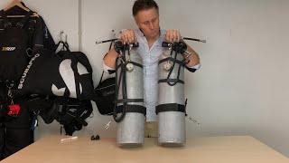 SIDEMOUNT - Flaschen Konfiguration Rigging