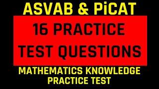 ASVABPiCAT Practice Test The Mathematics Knowledge Subtest  Grammar Heros Free ASVAB Tutoring