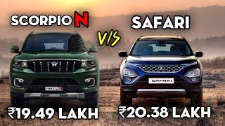 Mahindra ScorpioN VS Tata Safari - Detailed Comparison Price Features Variants Safety and more