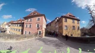 Walk through the Old Town Hall - Bamberg - Bavaria - Germany Altes Rathaus Bamberg