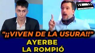 Martín Ayerbe DOMA EN VIVO a pibe libertario y le da una clase de historia magistral