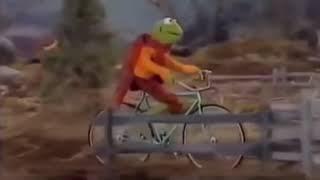 Kermit Falls off a bike