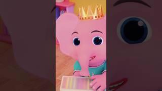 Hathi Raja Educational Rhyme हाथी राजा #shorts #hindikavita #elephantsong #preschooling #shortvideo