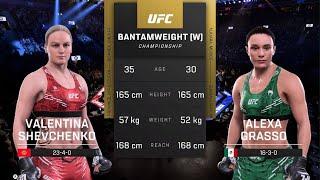 UFC 5 Valentina Shevchenko vs Alexa Grasso fight crazy