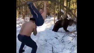 Russian Workout Routine Exercise Training with Bears Preparing for Ukraine Invasion #Shorts  𝓦𝓞𝓦