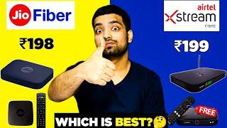 Jio Fiber Backup Plan Vs Airtel Broadband Lite Plans  Speed Charges Installation  198 Vs 199