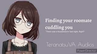 ASMR Finding your roomate cuddling you F4M Cute stutters Goofy