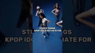 STUPID THINGS KPOP IDOLS GOT HATE FOR #kpop #lesserafim #naychuu #shorts