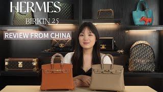 Hermes Birkin 25 BEST COLOR Comparison I Gold Brown & Dove Gray