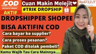 CARA DROPSHIP SHOPEE KE SHOPEE SISTEM COD RESI OTOMATIS AGAR TOKO DROPSHIPPER SHOPEE BISA COD AKTIF