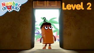 Double Trouble  Full Episode - S2 E9  Numberblocks Level 2 - Orange 🟠