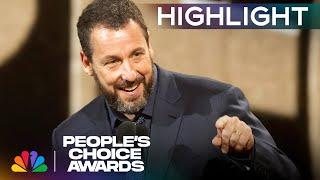 Adam Sandler Accepts the Peoples Icon Award  Peoples Choice Awards 2024  NBC