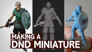 Half Elf Paladin - Making a DnD Miniature