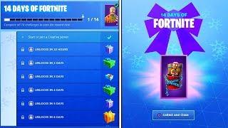 The FREE DAILY REWARDS in Fortnite New 14 Days Of Fortnite Challenges