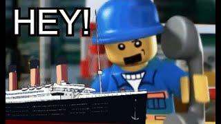 A MAN HAS FALLEN OFF THE TITANIC IN LEGO CITY