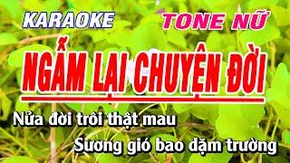 Karaoke Ngẫm Lại Chuyện Đời Tone Nữ Nhạc Sống  Duy Sơn New