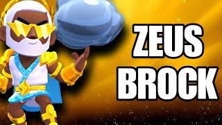 ZEUS BROCK Skin + Price Pins Winning and Loosing Animation   Brawl Stars