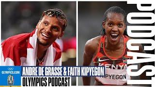 All in on athletics One-on-one with Andre De Grasse Faith Kipyegon