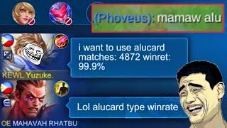 ALUCARD FAKE WINRATE PRANK LT