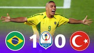 Brazil - Turkey 1×0 World Cup 2002 semi-final high quality 1080p French commentary Ronaldo 9