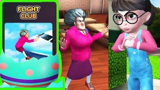 Scary Teacher 3D  miss T Flight Club Walkthrough iOS Android