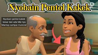 Nyobain Pentol Kakek Besar dan Ada Mienya  Kartun lucu 3D by Plotagon Story  Keluarga Joki