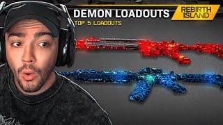 Using TOP 5 DEMON LOADOUTS on Warzone Rebirth Island