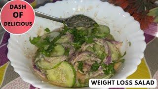 Weight Loss Salad Recipe  Cucumber Salad For Weight Loss  Salad For Dinner  @dashofdelicious9081