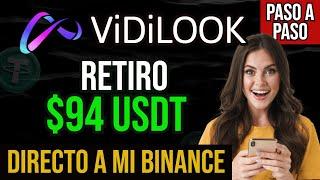 YA NO FUNCIONANUEVO RETIRO ViDiLOOK A MI CUENTA BINANCE PASO A PASO WITHDRAWAL