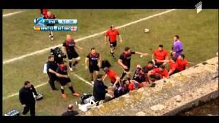 rugby fight. Spain vs Georgia