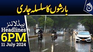 Met department big prediction about rain - 6PM Headlines - Aaj News