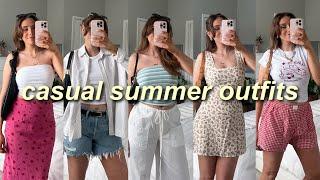 CASUAL SUMMER OUTFIT IDEAS 2024 ️ trendy classy wearable everyday outfits  summer lookbook