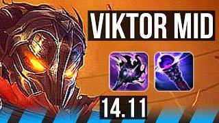 VIKTOR vs LUX MID  13317 1800+ games Dominating Rank 13 Viktor  NA Grandmaster  14.11