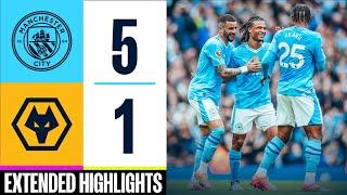 Man City 5-1 Wolves  UNSTOPPABLE Haaland hits four  EXTENDED HIGHLIGHTS  2324