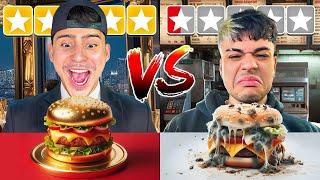 Eating Cheap VS Expensive Food 1 Star vs. 5 Stars