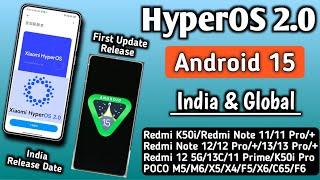 OMG HyperOS 2.0 & Android 15 First Update Released India & Global Release Date 100+ Devices